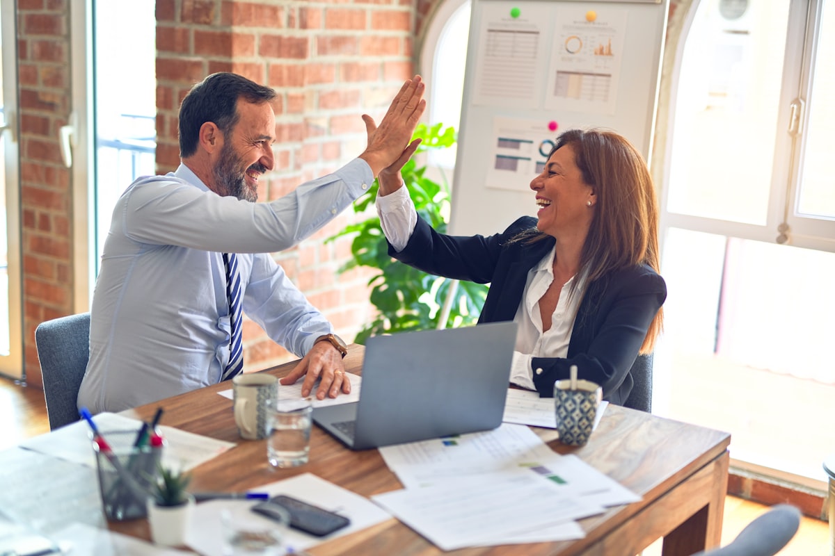 Business leaders in a strategy meeting